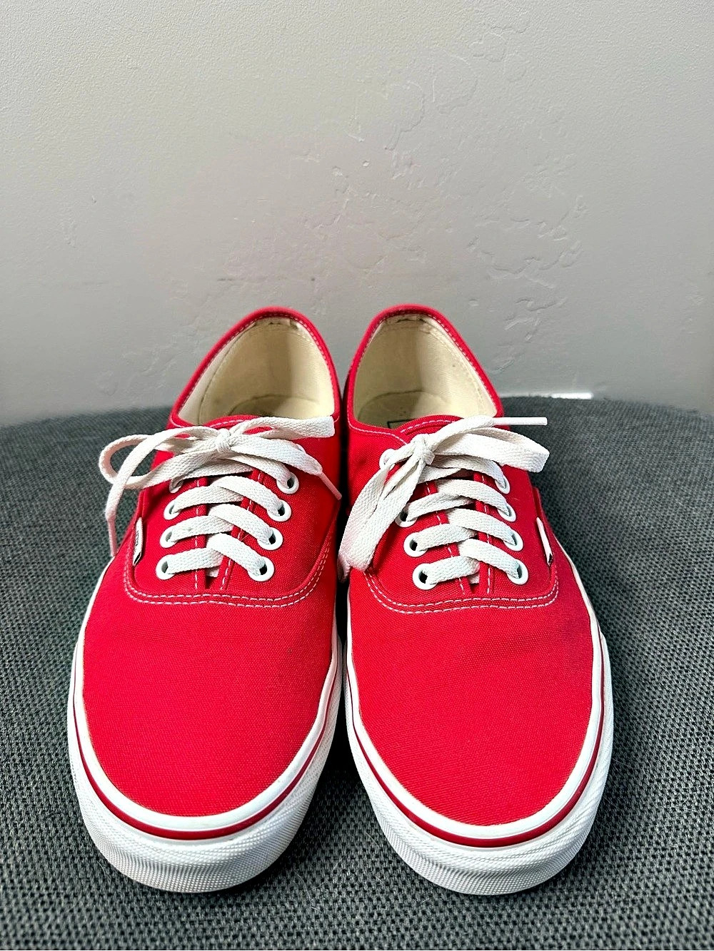 Vans Authentic Red & White Sneakers